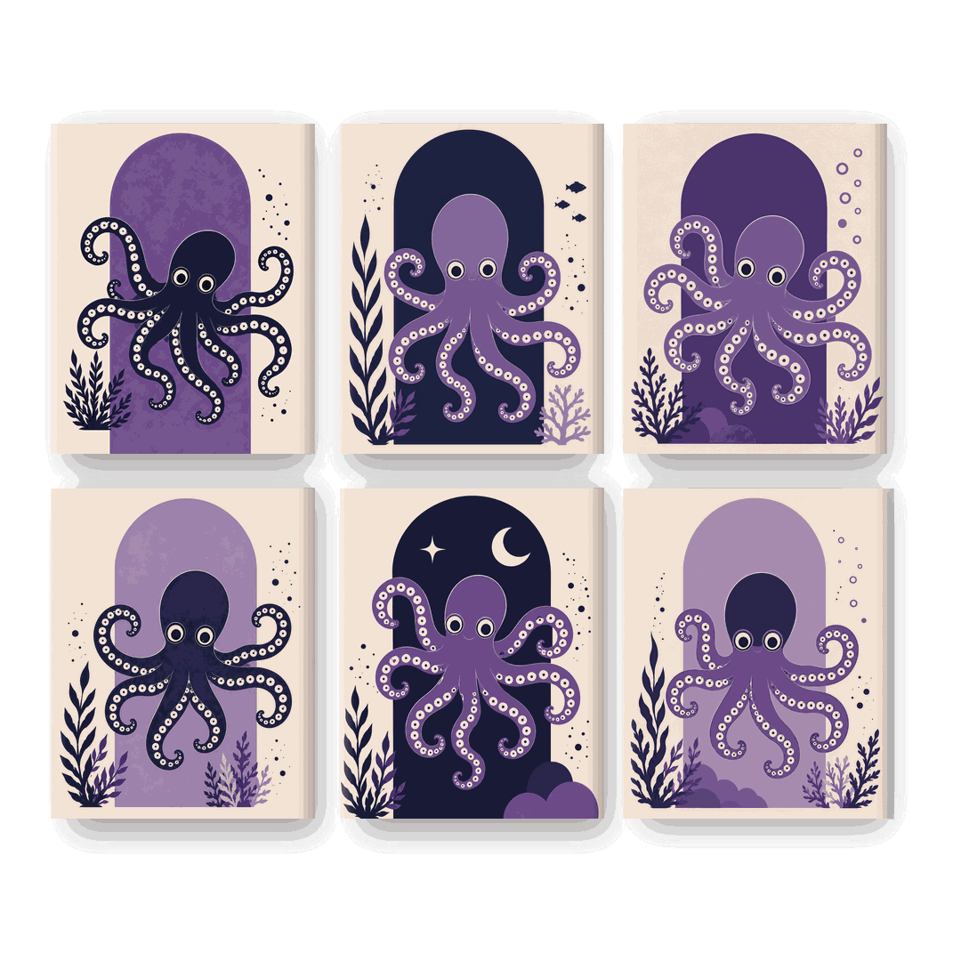Lila Oktopus