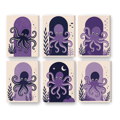 Lila Oktopus