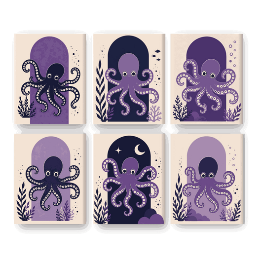 Lila Oktopus
