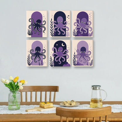 Lila Oktopus