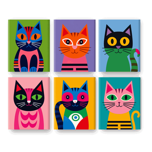 Katzen in Technicolor