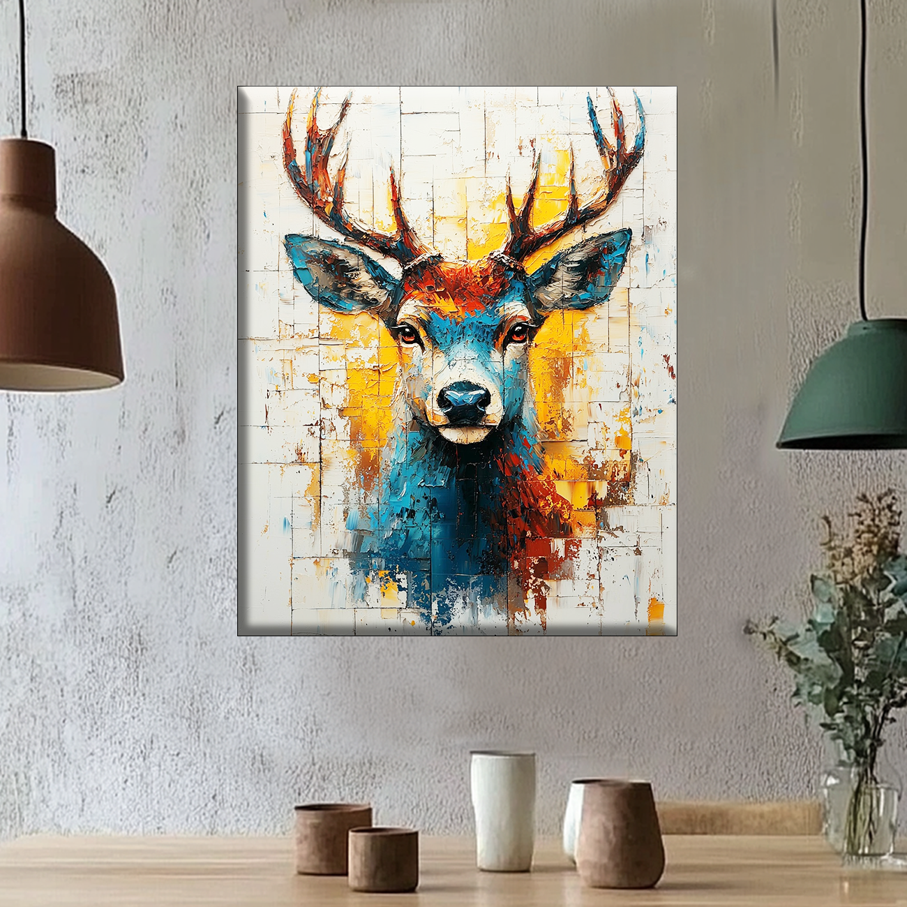 MajestÃ¤tischer Hirsch-Kunst - Malen nach Zahlen