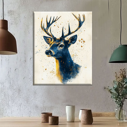 MajestÃ¤tischer Hirsch in Kunstform - Malen nach Zahlen