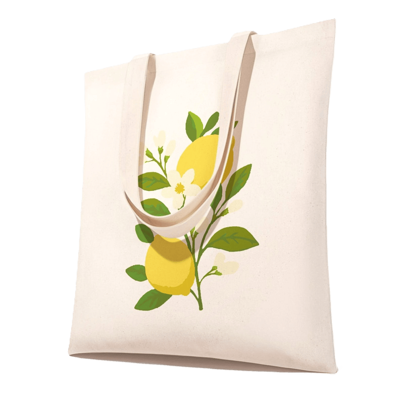 Malen nach Zahlen Totebag – Zitronenpflanze