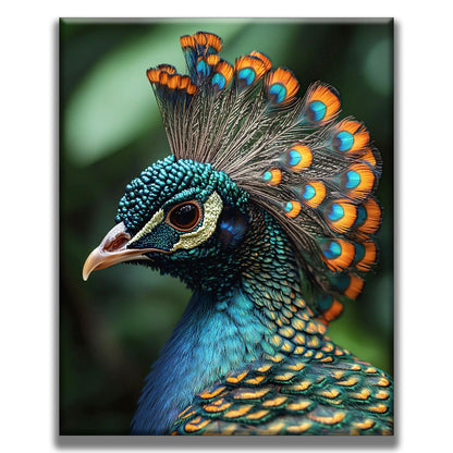PfauenschÃ¶nheit - Malen nach Zahlen
