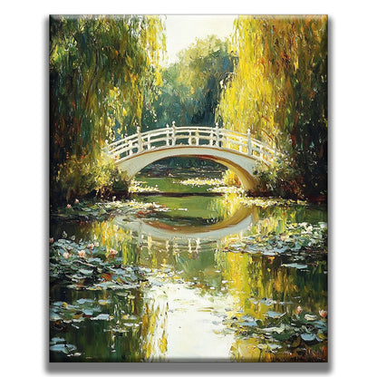 Romantische BrÃ¼cke - Malen nach Zahlen