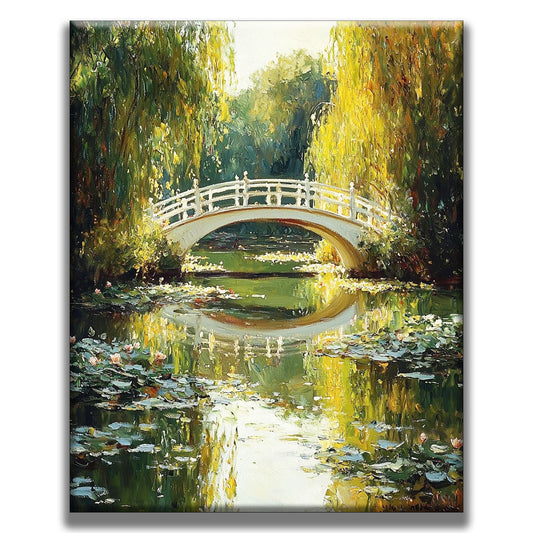 Romantische BrÃ¼cke - Malen nach Zahlen