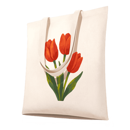 Malen nach Zahlen Totebag – Tulpen