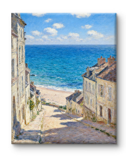 Sonnenlicht über der Küstenstraße