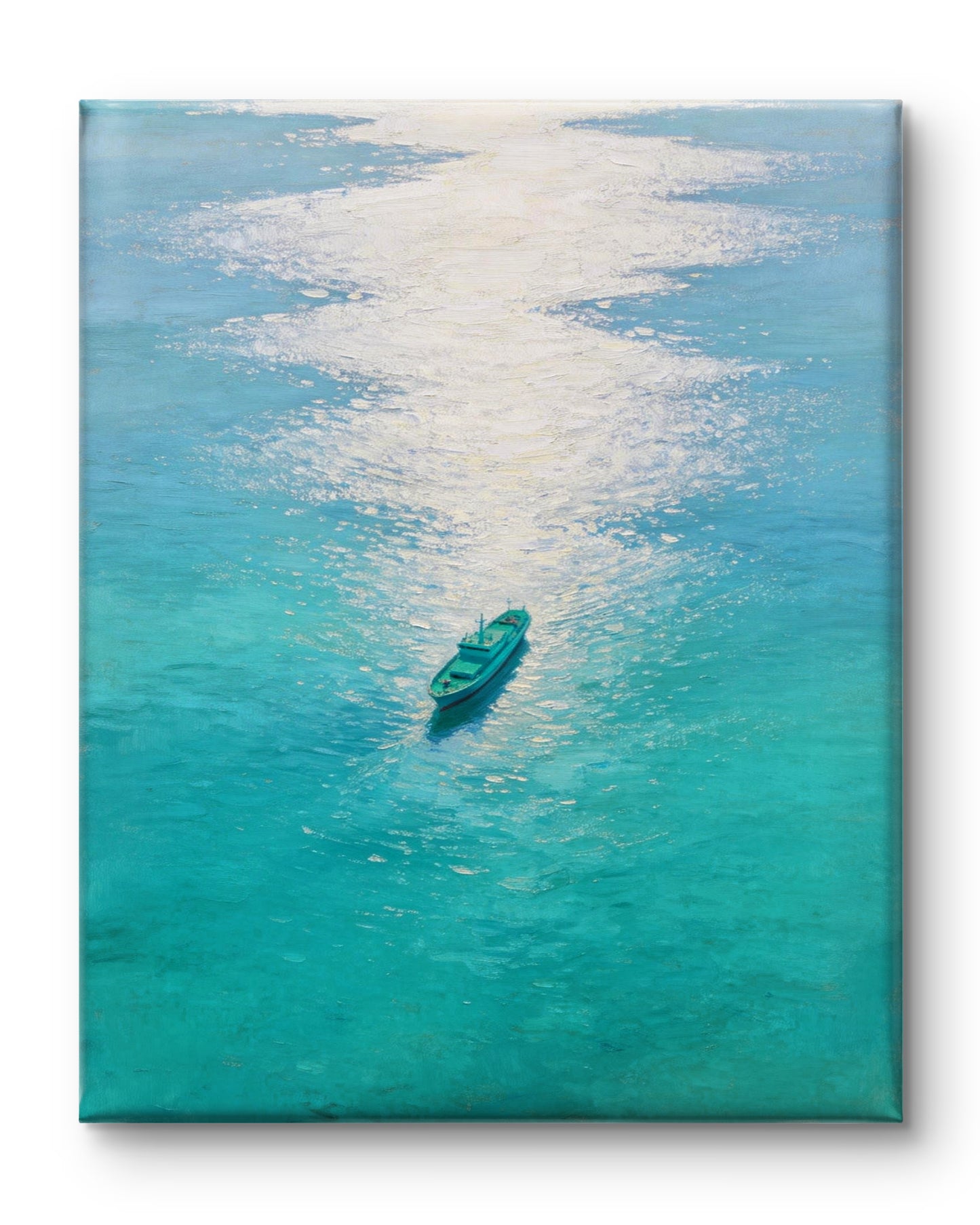 Türkisblaues Meer und Schiff