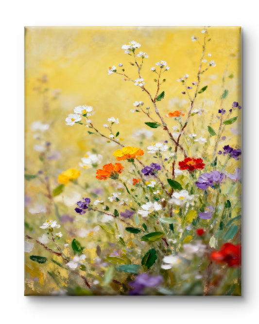 Wilde Blumen im Sonnenlicht