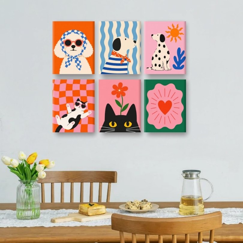 Pop-Art Haustiere