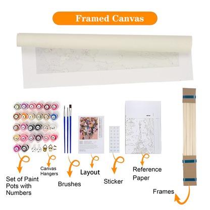 Set-Inhalt mit Rahmen